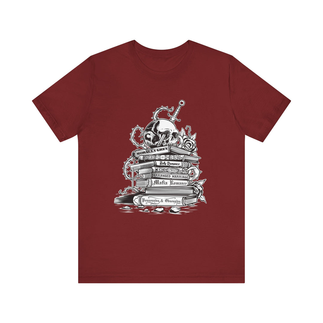 Dark Romance Bookstack Tee