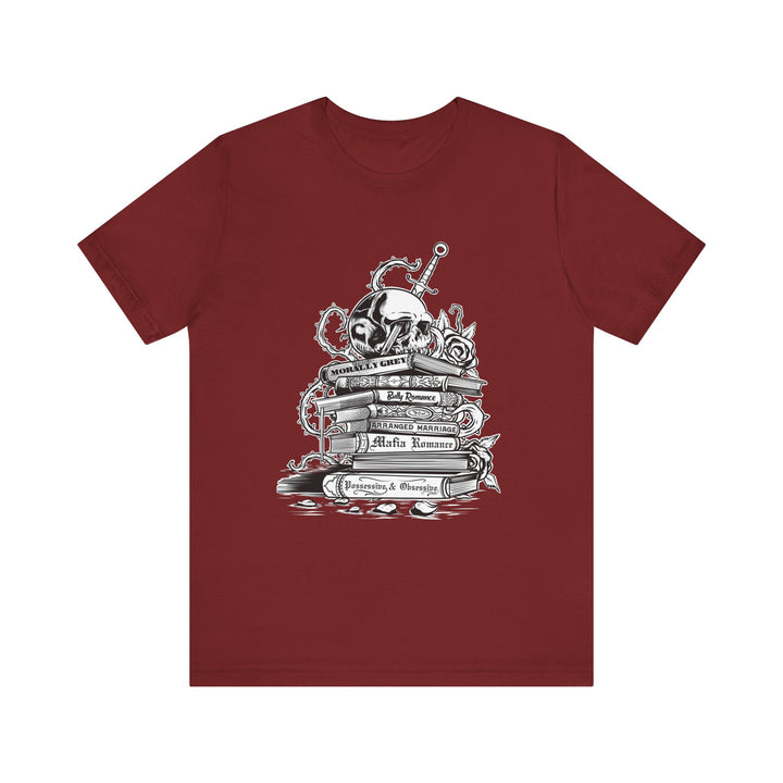 Dark Romance Bookstack Tee