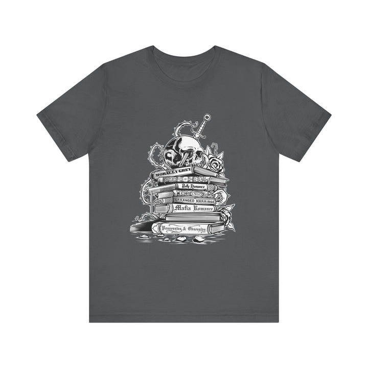 Dark Romance Bookstack Tee