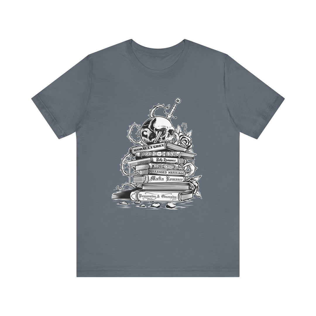 Dark Romance Bookstack Tee